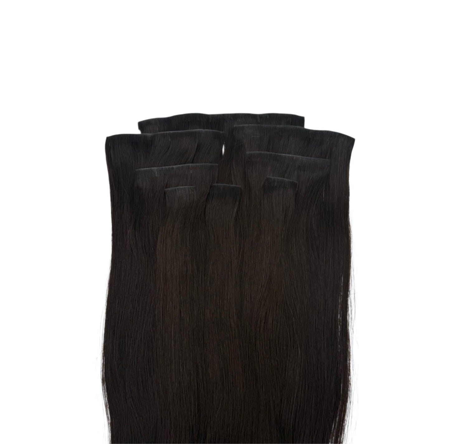 #2 Chocolate Brown 150g Invisible Clip In Hair Extensions