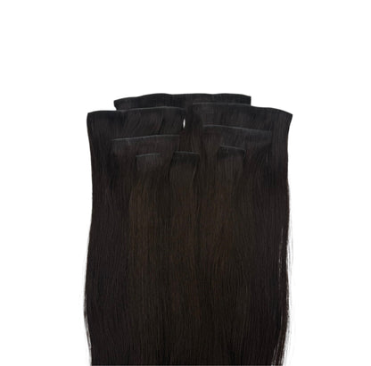 #2 Chocolate Brown 150g Invisible Clip In Hair Extensions