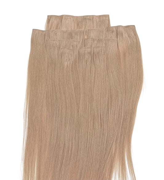 #18A Light Ash Blonde 150g Invisible Clip In Hair Extensions